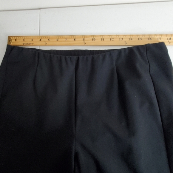 J. Jill Ponte Knit Slim Leg Pants Size Large TALL Black Hi-Rise Stretch Pull-on - Picture 7 of 15